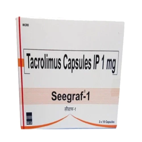 Buy Seegraf 1mg Capsule (Tacrolimus 1mg Capsules) - Micro Labs Ltd